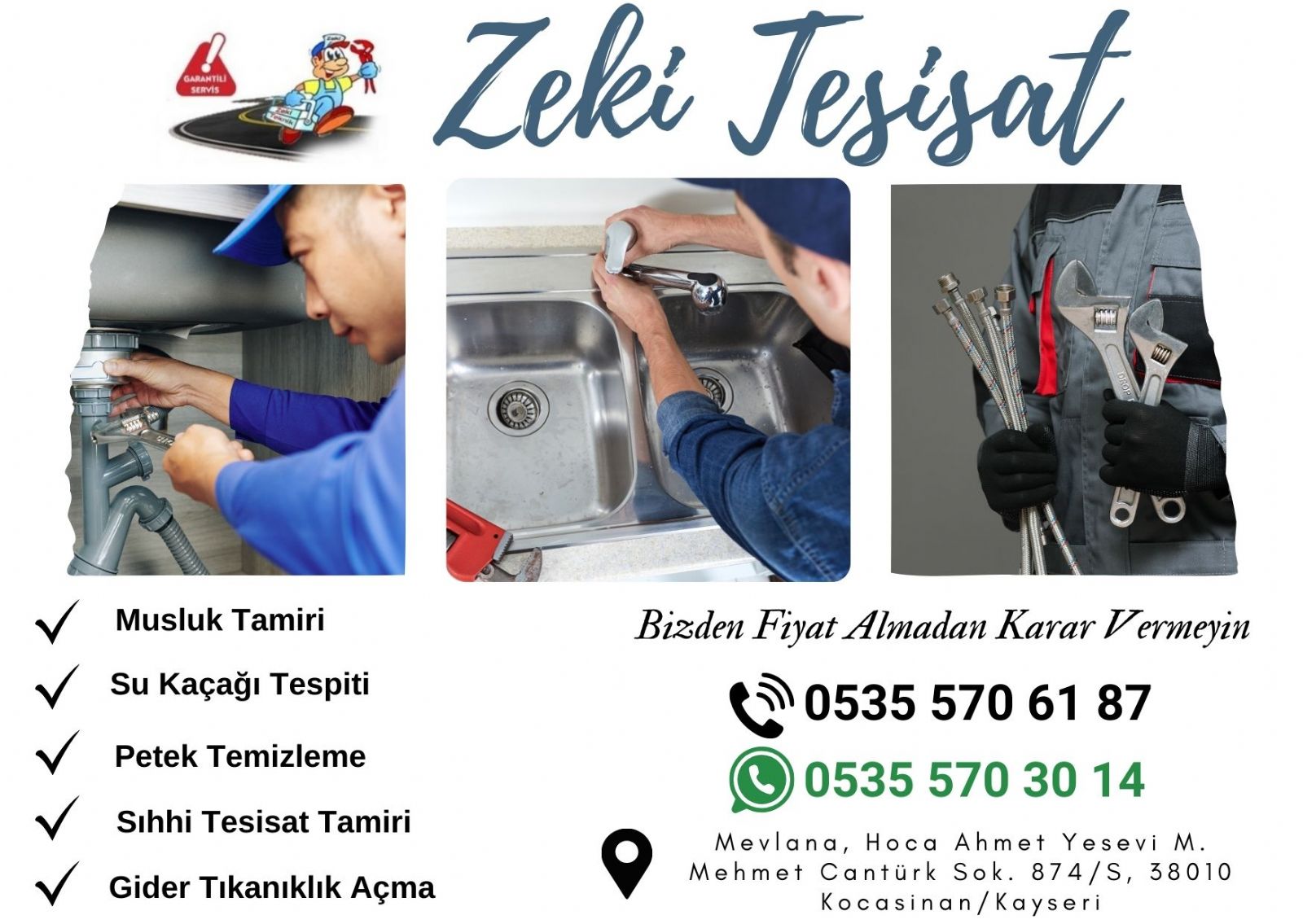 Kocasinan Su Tesisatçısı